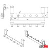 SOTECH Linea I Door Coat Rack (Stainless Steel Black Matt,