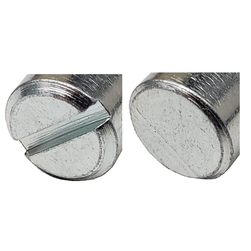 (12) Cross Dowels/Barrel Nuts - 1/4-20 12mm X 10mm Zinc-Plated