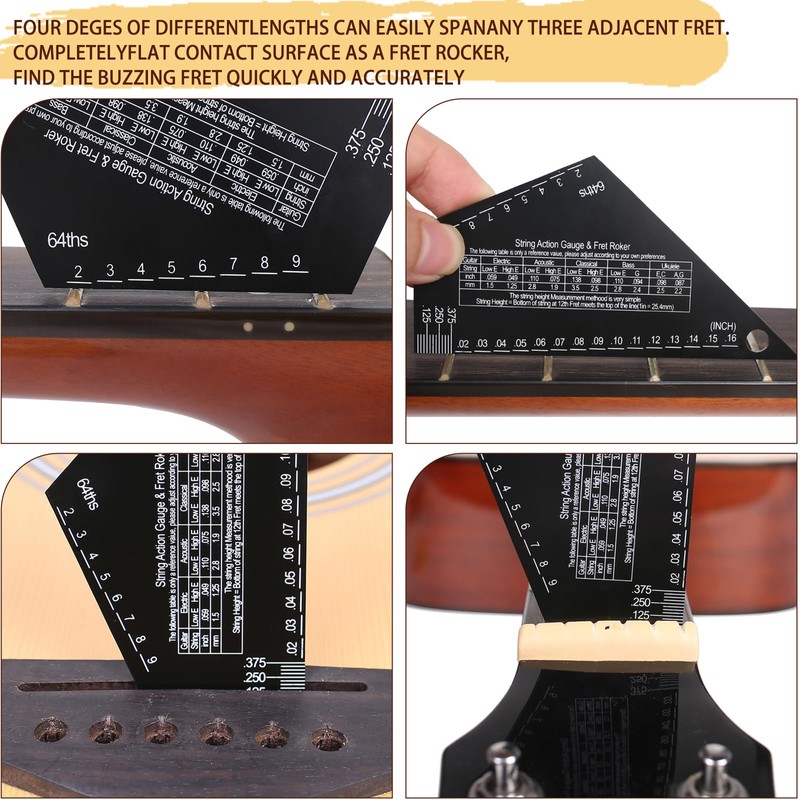 Wzenclave 10 Piece Guitar Luthier Tool Kit Includes 9 Understring