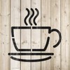 Coffee Cup Stencil for Walls and Crafts - Reusable Stencil