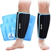 REVIX XL Shin Ice Packs Reusable Gel Cold Pack for