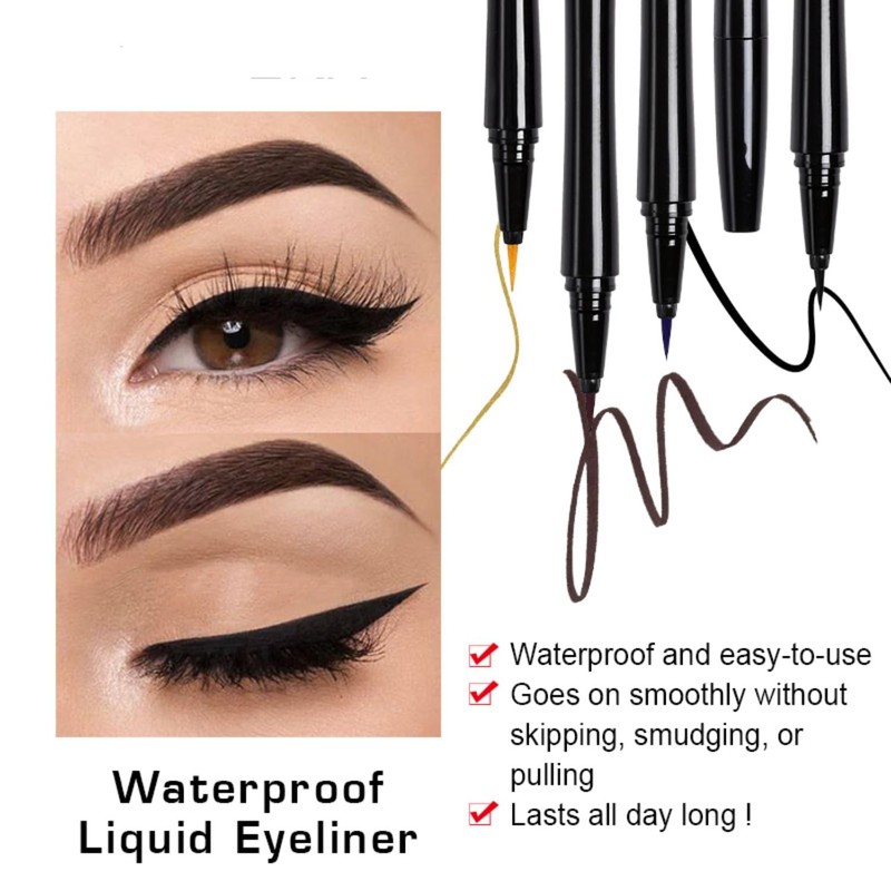 Waterproof Liquid EyeLiner Smudge-Proof & Transfer-Resistant Ultra-Fine Eyeliner Pen Stay