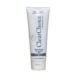 Clear Choice Cover Shield Water Resistant Sunscreen Lotion, SPF 30, Broad Spectrum, 40 Minutes Protection