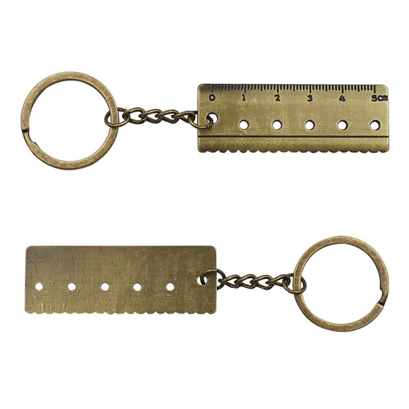 HATOOLHA® 2pcs Mini Tool Keychain, Vernier Caliper Ruler Key Chain