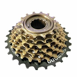 TDR Shimano MF-TZ500-7 7-Speed Freewheel Threaded Cassette 14-28T MTB Mountain Bike Road Cycling Screw-On Bicycle Gear Replacement
