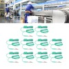 10Pcs Anti Static Wrist Strap PU Adjustable 1MΩ Resistor Long