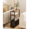 Apetaccat Narrow Side Table End Table, 3-Tier Side Table with