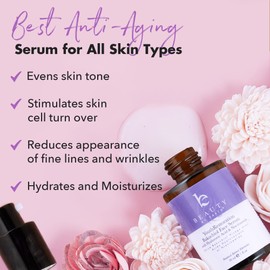 Face Serum - Hyaluronic Acid Serum for Face Anti Aging Serum with Hyaluronic Acid & Aloe Vera Brightening Serum, Anti Wrinkle Serum for Face (2 Fl Oz)