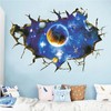 OCXEQJX 3D Blue Out of Space Milky Way Wall Decals