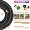 LICNCHOC GARDEN Soaker Hose 15 ft,1/2 INCH Flexible Durable Garden