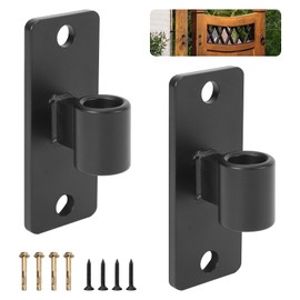 2 Pack Heavy Duty Gate Hinges Black Wall Mount Gate Hinges fit 5/8" Hinge Pin for Fences, Barns, Sheds