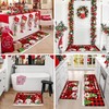 TREWAVE Christmas Kitchen Rugs Gnomes Door Mat Set of 2