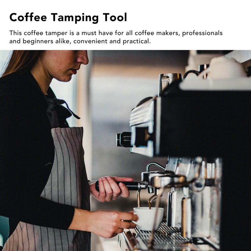 Coffee Tamper Stainless Steel Flat Bottom Coffee Hand Tamping Tool