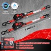 ARMORLOGISTICS Retractable Ratchet Straps 4 Pack, 1 in x 12