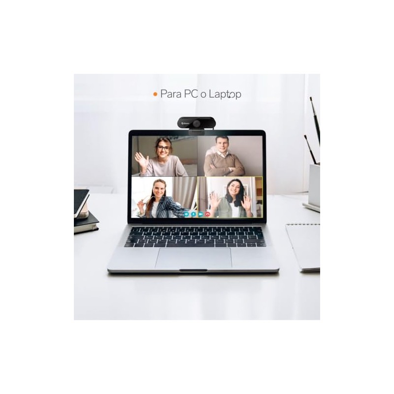 STEREN Webcam USB Full HD con Doble micrófono