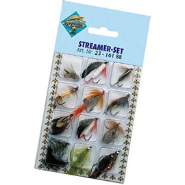 Streamer Fishing Set 12 Trout Streamer Trout Flies Fishing Set Predator Fish Bait Pike Streamer Trout Bait Artificial Bait