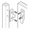 10 X Keku Drop On/Hook On Push in Plinth Fasteners