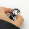 TANJUN Metal Spring Snap Hooks Clip,Car Keys Keychain, 2 Pack