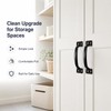 Gate Handle Pulls, 5 Inch Black Steel Door Handles for