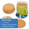 Baker Ross Cork Coasters Class pack. Round, Plain Cork Coasters,