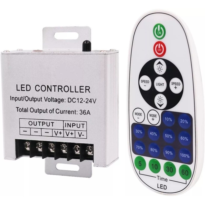 Unbranded DC 12V 24V LED Light Dimmer Wireless IR 23Keys