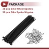 PARSLUCK 38 Set 14G Bicycle Spokes 120mm Bike Wheel Spokes