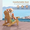Tangkula Oversized Adirondack Chair, Patio Lounge Chairs w/Adjustable Cup Holder,