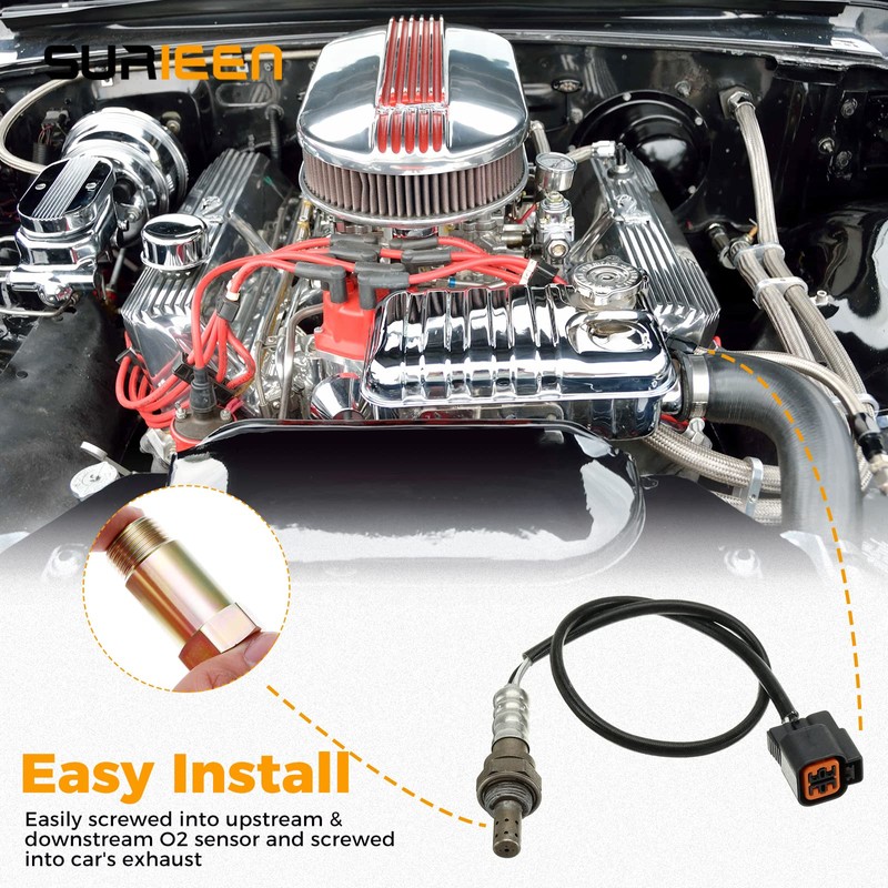 M18*1.5 Check Engine Light Eliminator Adapter, O2 Oxygen Sensor Spacer