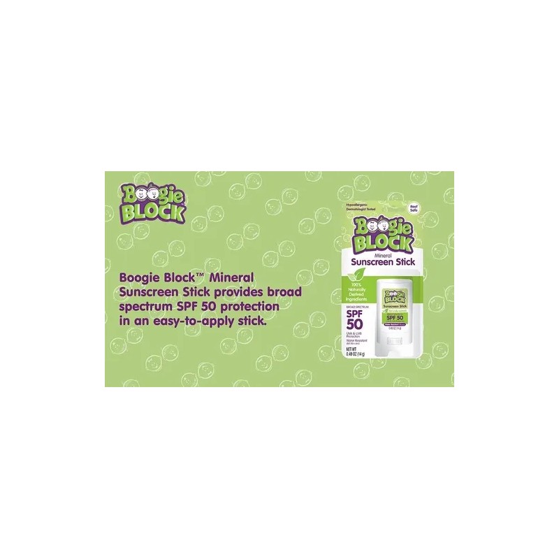 Protector Solar Mineral Boogie Block 50 Barra Importado 14g