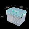 Vababa Clear First Aid Box, Plastic Storage Container with Locking