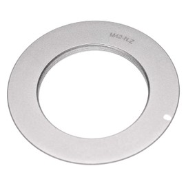 vhbw Adapter Ring Compatible with Nikon Z6, Z7, Z5 - Z Bayonet to Lenses with M42 Thread, Silver