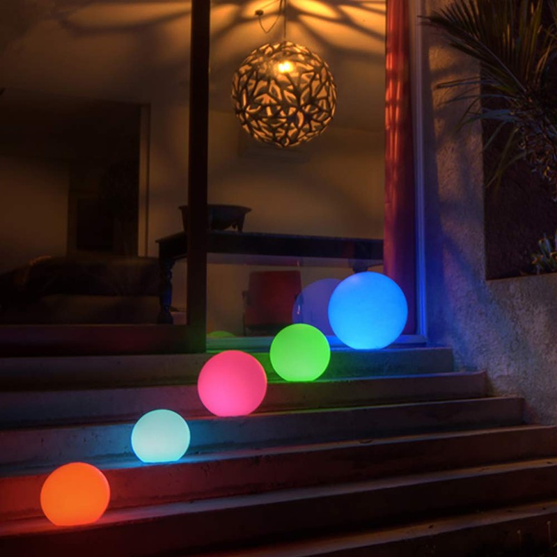 Mr.Go 8-inch Ultra-Fun LED Glowing Ball Light w/Remote, RGB Color