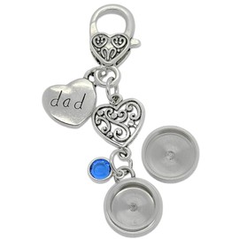 Dad Ashes Keepsake Urn for Wedding Bouquet Memorial Something Blue Ashes Holder for Bride's Flowers