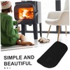 SUPVOX Fireproof Hearth Mat Semicircle Fireplace Rug Flame Retardant Floor