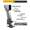 Pair of Trailer Stabilizer Jacks Telescoping RV Camper Accessories for