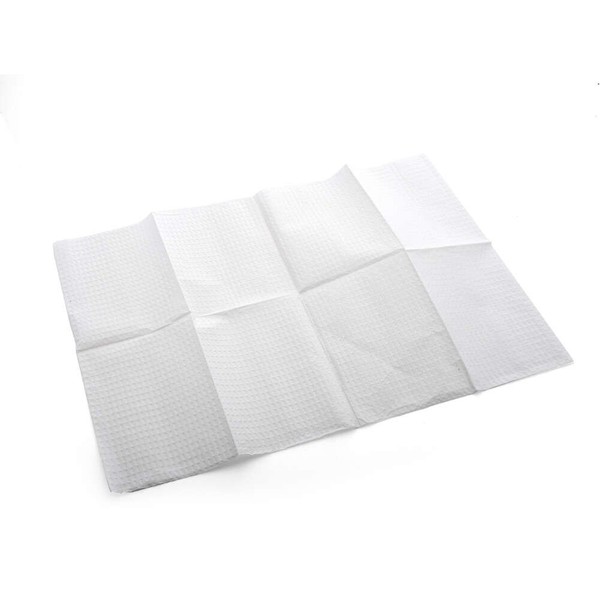 MediChoice Multi-Purpose 2-Ply Waffle Embossed Towels, Poly Tissue, 13 Inch x 18 Inch, White (Case of 500)