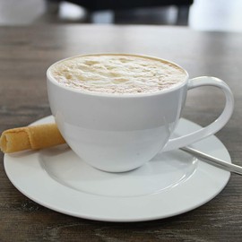 Ornamin Saucer/Side Plate Melamine Rim Yellow Ø 15 cm (Model 1202) / sturdy plate, camping plate, dessert plate