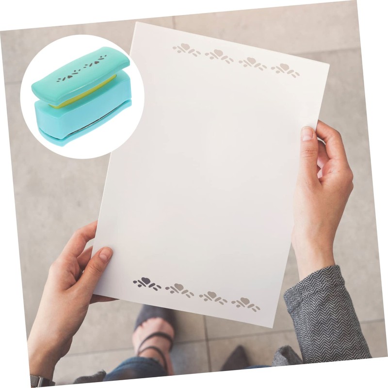 TEHAUX 2pcs Photo Scrapbook Punch Handheld Hole Puncher Punch Album