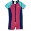 TYR Girl's Solid Thermal Suit, Pink/Mint/Royal, 910