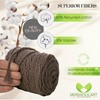MeriWoolArt® Macrame Yarn 4 mm 75 m Brown, Cotton Yarn