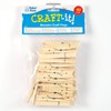 Baker Ross AG292 Natural Wooden Craft Pegs, Ideal for Greeting