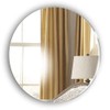 Frameless Pack of 2 Circle Glass look Acrylic Mirrors -