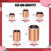 Hilitchi 50PCS 5 Sizes Sleeve Bearing Plain Bearings Wrapped Oil-Less