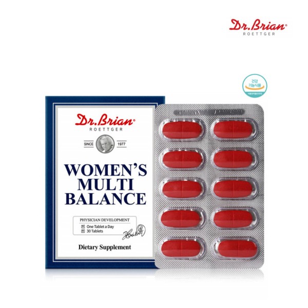 Dr. Brian Women&#39;s Multivitamin Multimineral Nutrient Supplement Women&#39;s All-in-One Balance 30 tablets / 닥터브라이언 여성 종합비타민 멀티미네랄 영양제 여자 올인원 밸런스 30정