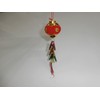 Vietnamese New Year Decorative Plastic Hanging Lantern with Firecracker 2"