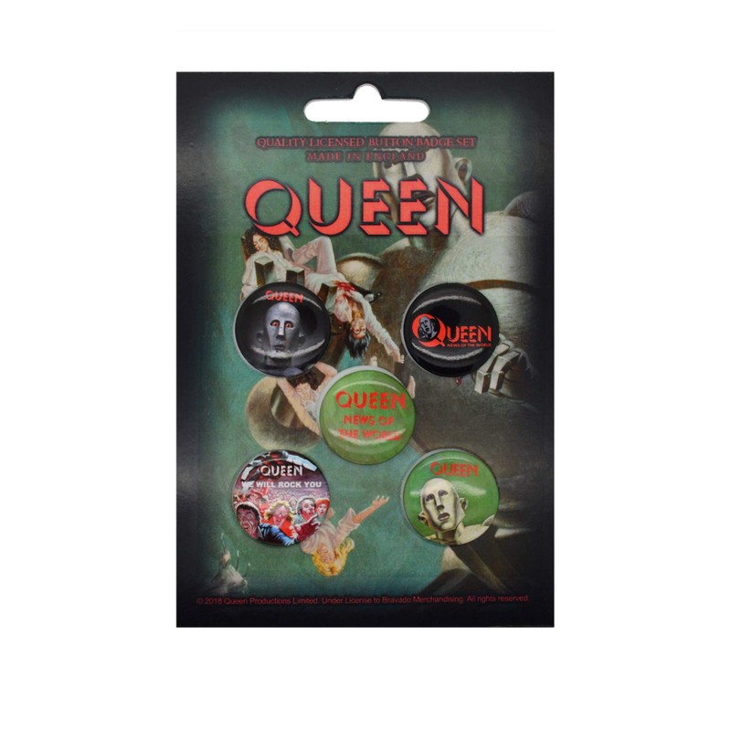 Button Set Queen News of the World