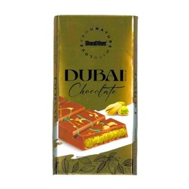 Dubai Chocolate Bar - Premium Milk Chocolate with Kadayif and Pistachio Cream, 7.4oz (1 Bar)
