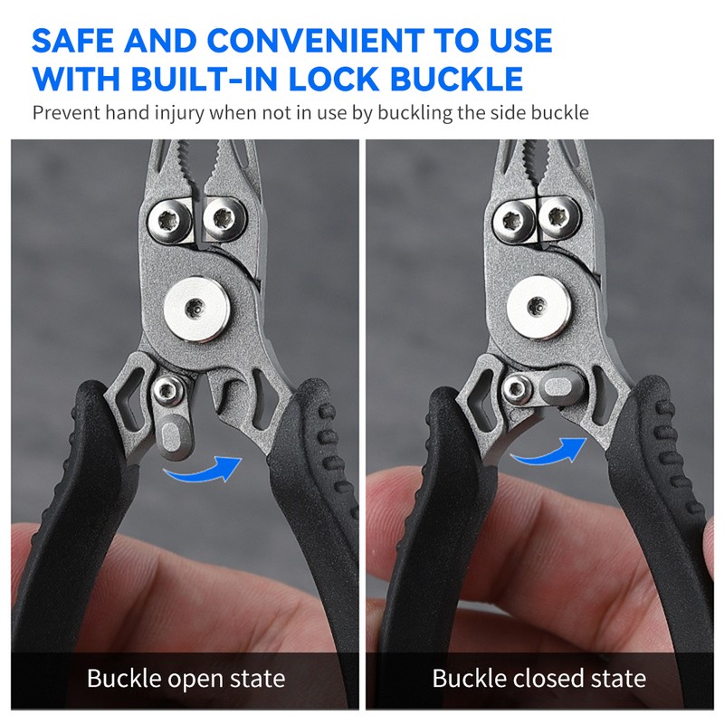 Aluminum Fishing Pliers Split Ring Pliers for Fishing Hook Remover
