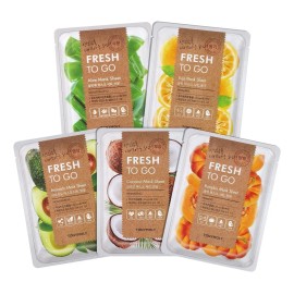 Tonymoly- Pack 5 Mascarillas Fresh To Go Tipo de piel seca,mixta,grasa