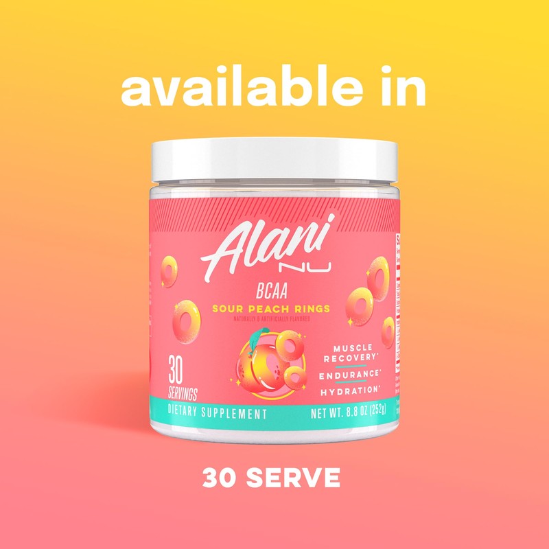 Alani Nu BCAA Sour Peach Ring | Branch Chain Essential